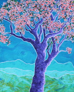 Katie Laws Budding Tree - acrylic - KatieLaws.Art