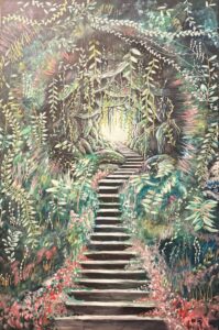 Samantha Glover - Threshold - Acrylic paint and markers on canvas - www.samanthagloverart.org